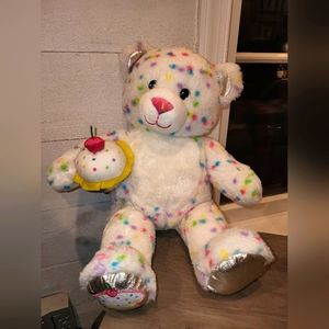 Build a Bear Bake Shop Series Confetti Sprinkles Cupcake Sweet Treats Plush Bear